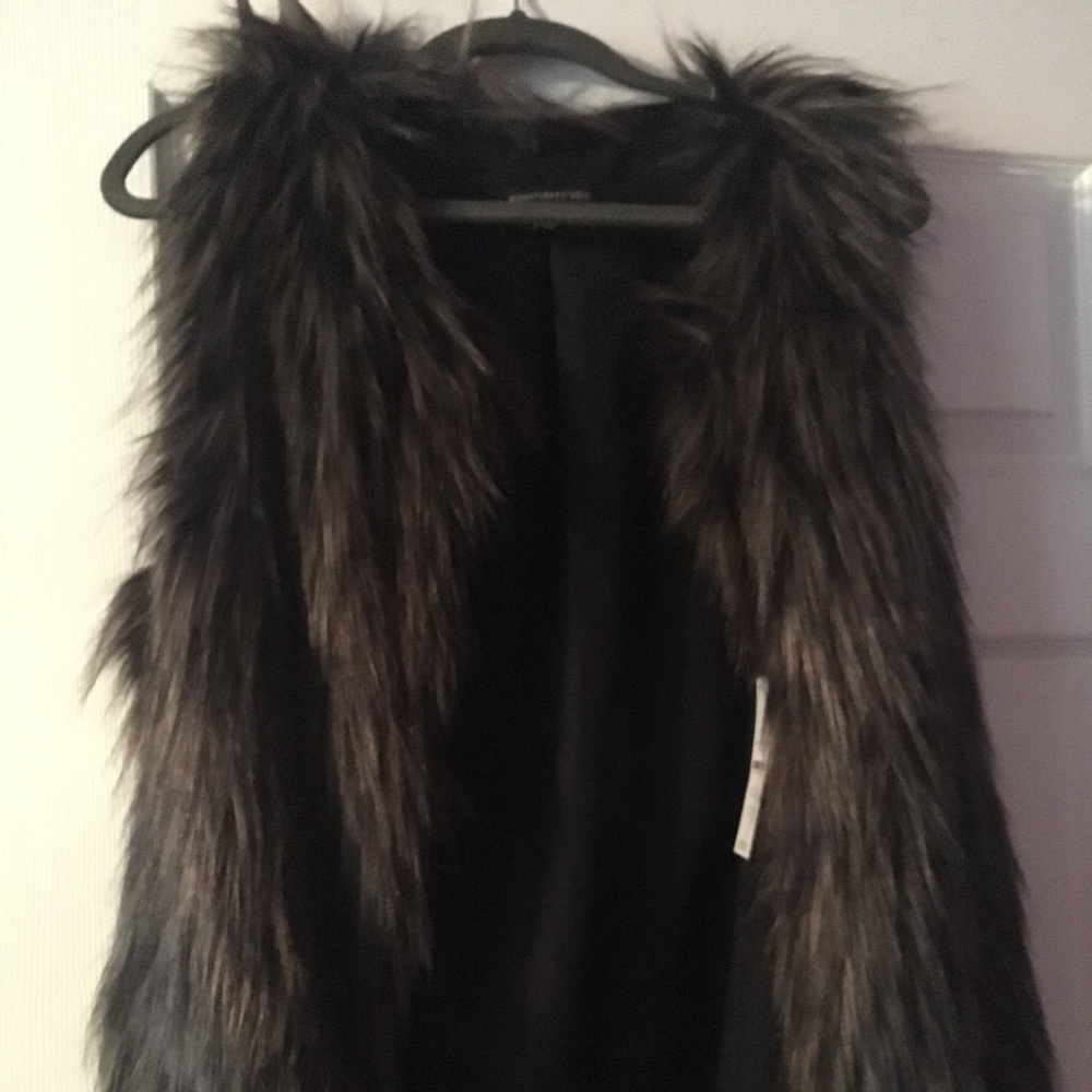 Faux fur vest